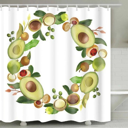 Tenda da doccia con stampa avocado