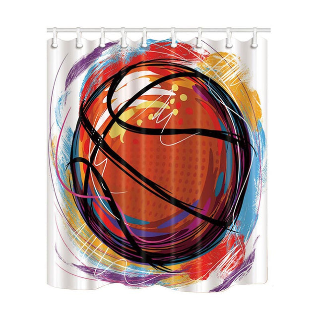 Tenda da doccia tema basket sport