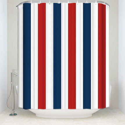 Tenda doccia tricolore blu bianco rosso