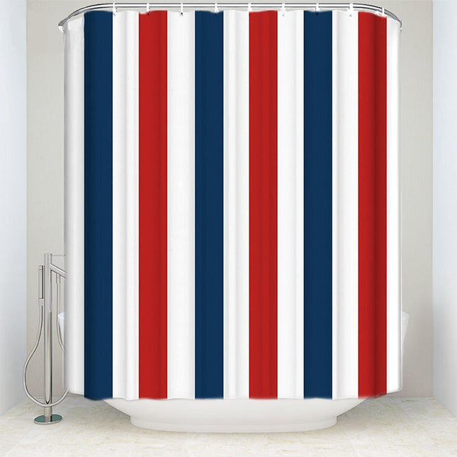 Tenda doccia tricolore blu bianco rosso