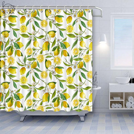 Tenda da doccia con fantasia limoni