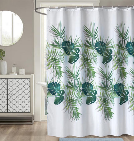 Tenda doccia con foglie di palma