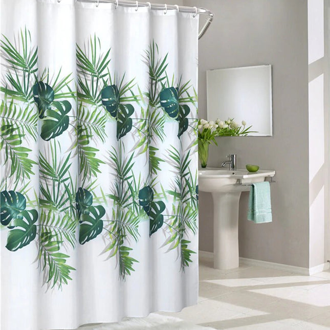 Tenda doccia con foglie di palma