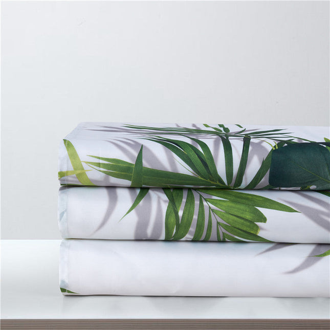 Tenda doccia con foglie di palma