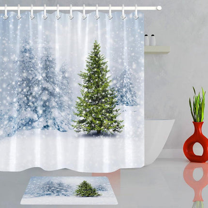 Tenda da Doccia Foresta Innevata Invernale