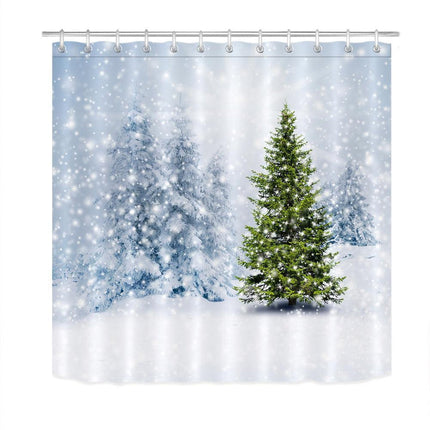 Tenda da Doccia Foresta Innevata Invernale