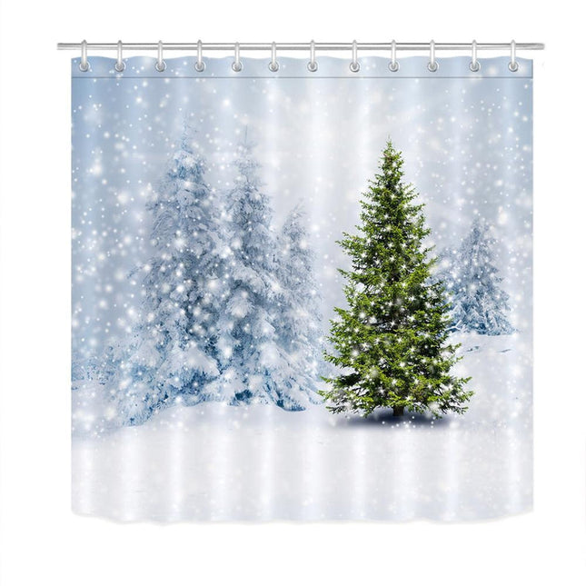 Tenda da Doccia Foresta Innevata Invernale