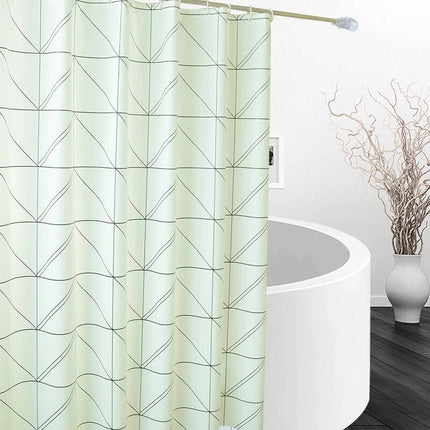 Tenda doccia design con motivo geometrico