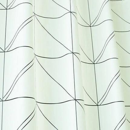 Tenda doccia design con motivo geometrico