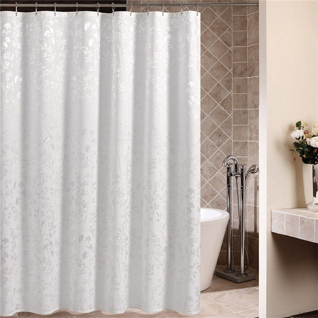 Tenda doccia tessuto jacquard floreale