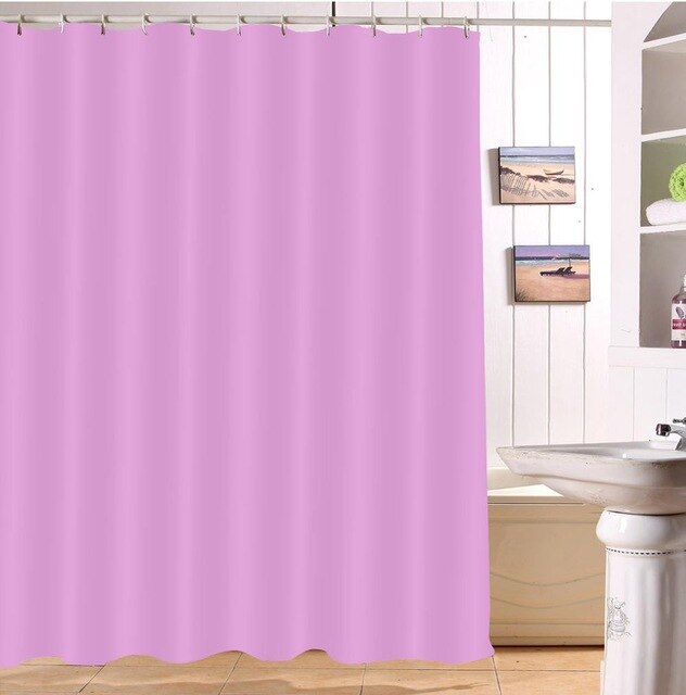 Tenda da doccia monocolore rosa fucsia