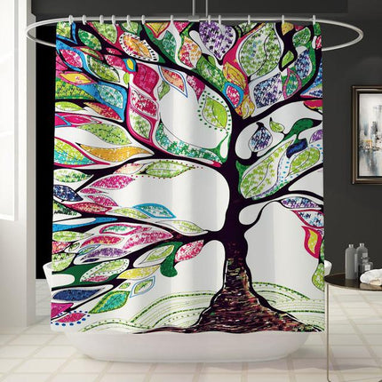 Tenda da doccia con albero della vita