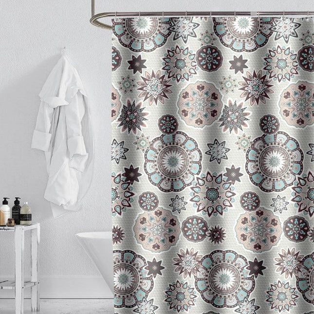 Tenda da doccia stile bohémien mandala