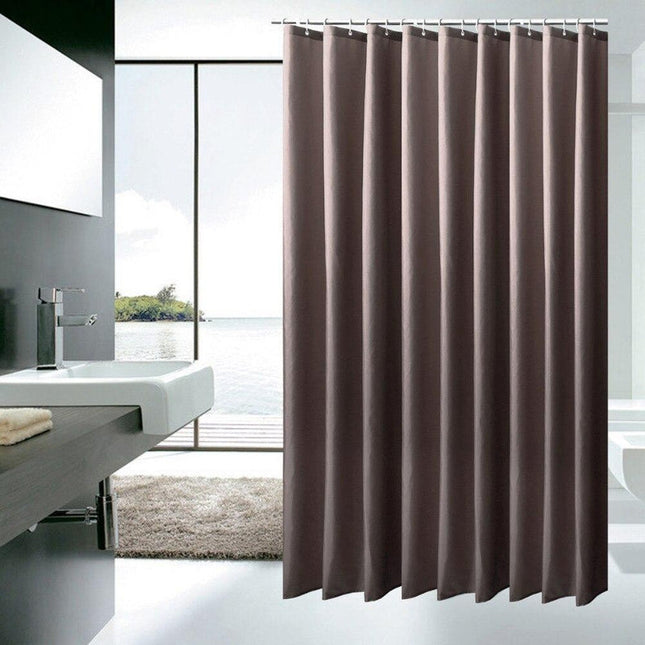 Tenda da doccia impermeabile color marrone