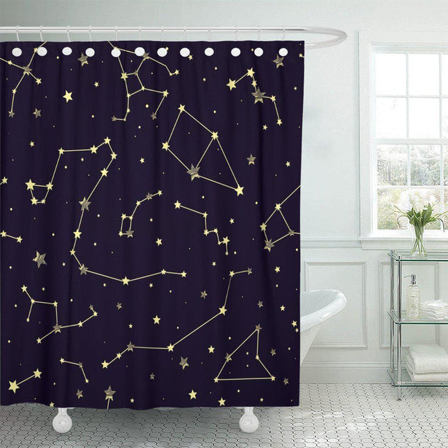 Tenda da doccia con mappa celeste
