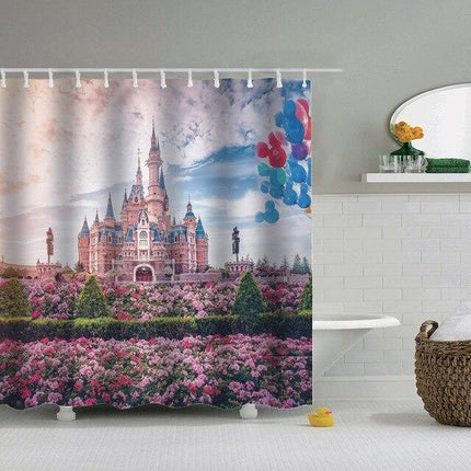 Tenda da doccia castello delle fiabe