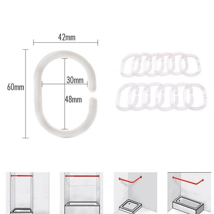 Tenda da doccia tema Halloween pipistrelli