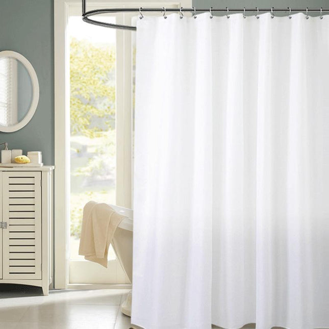 Tenda da doccia in tessuto bianco
