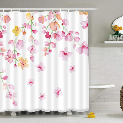 Tenda da Doccia con Fiori di Ciliegio