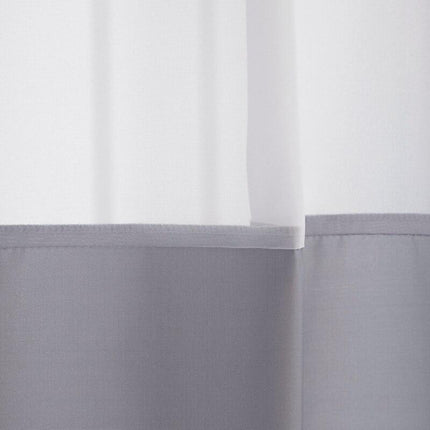 Tenda doccia moderna grigia e bianca