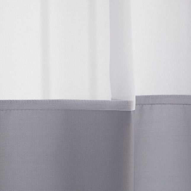 Tenda doccia moderna grigia e bianca