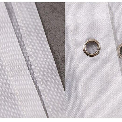 Tenda doccia grigia e gialla chevron