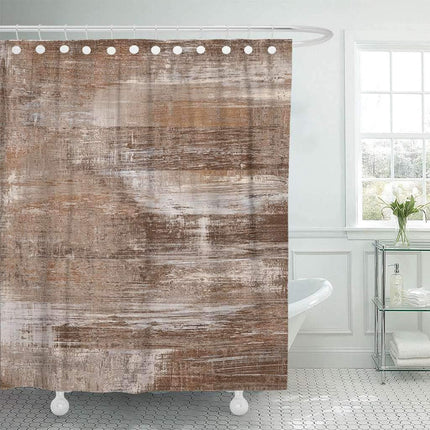 Tenda da Doccia Stampa Marmo Marrone