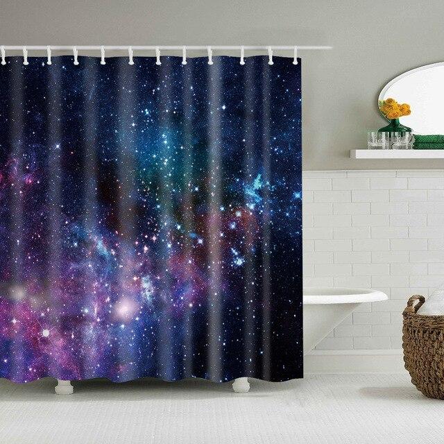 Tenda doccia con stampa galassia spaziale