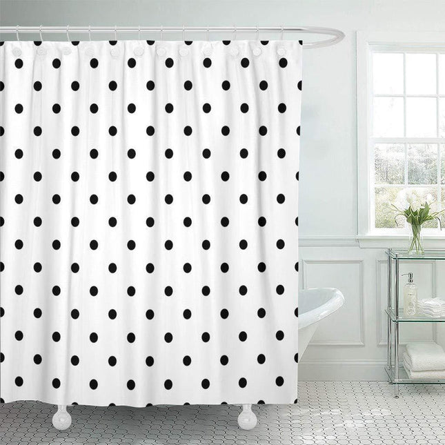 Tenda da doccia con fantasia a pois
