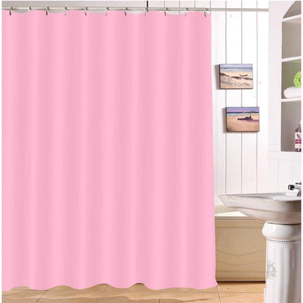 Tenda da doccia in tessuto rosa pallido