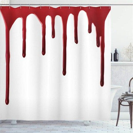 Tenda da doccia horror con sangue