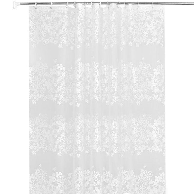 Tenda da doccia semitrasparente effetto pizzo