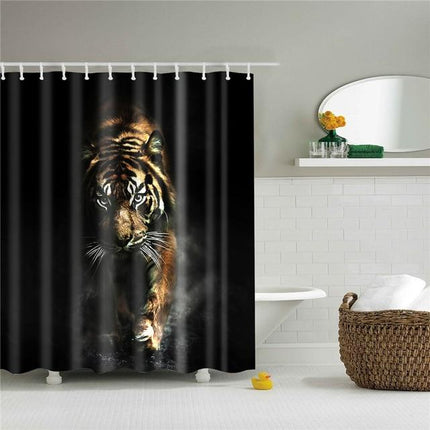 Tenda da Doccia con Tigre Maestosa
