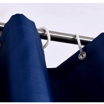 Tenda da doccia in tessuto blu