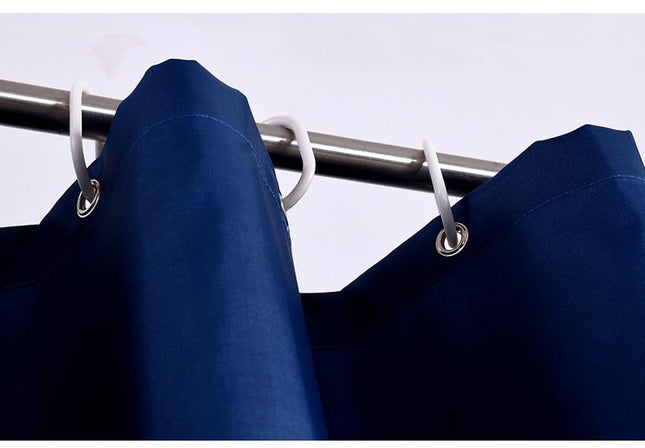 Tenda da doccia in tessuto blu