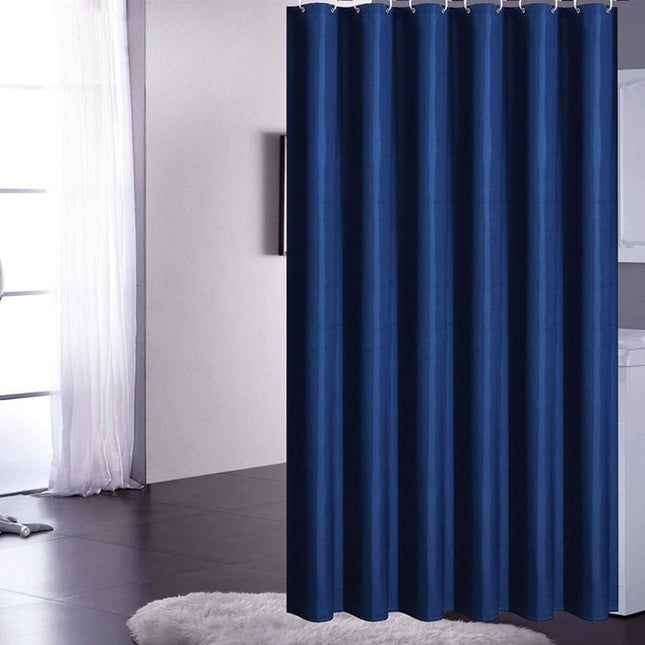 Tenda da doccia in tessuto blu