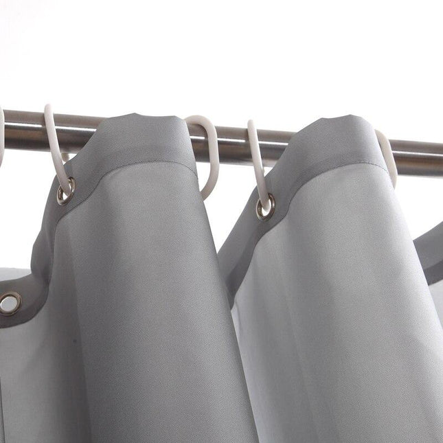 Tenda da doccia in tessuto grigio