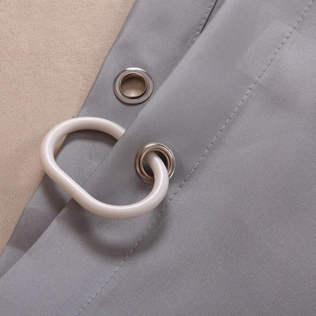 Tenda da doccia in tessuto grigio