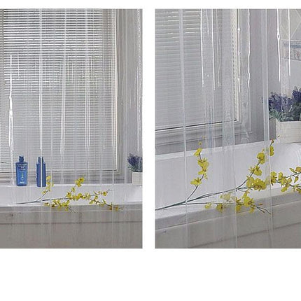 Tenda da doccia in vinile traslucida