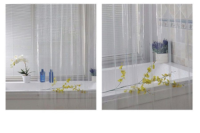 Tenda da doccia in vinile traslucida