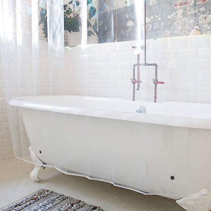 Tenda da doccia in vinile traslucida