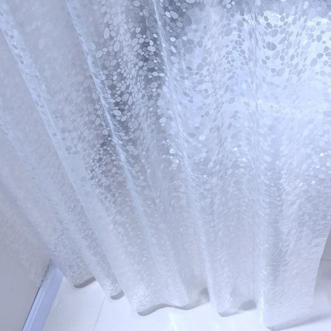Tenda da doccia trasparente con motivo