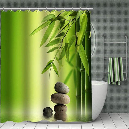 Tenda da doccia rilassante stile zen